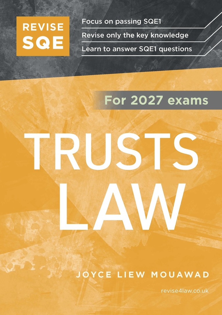 Joyce Liew Mouawad - Revise SQE Trusts Law 2027, Häftad. Tillgänglighet: Lägg i varukorg