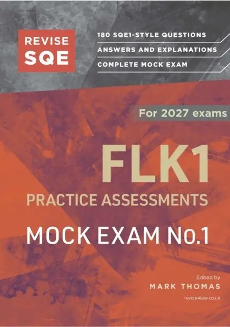 Mark Thomas - Revise SQE FLK1 Practice Assessments 2027: Mock Exam 1, E-bok. Tillgänglighet: Lägg i varukorg