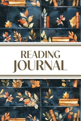 Reading Journal (Watercolor Fall Leaves Bookshelves) by Revive Stationery