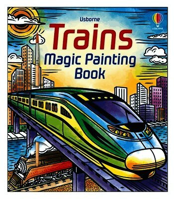 Sam Baer - Trains Magic Painting Book, Häftad