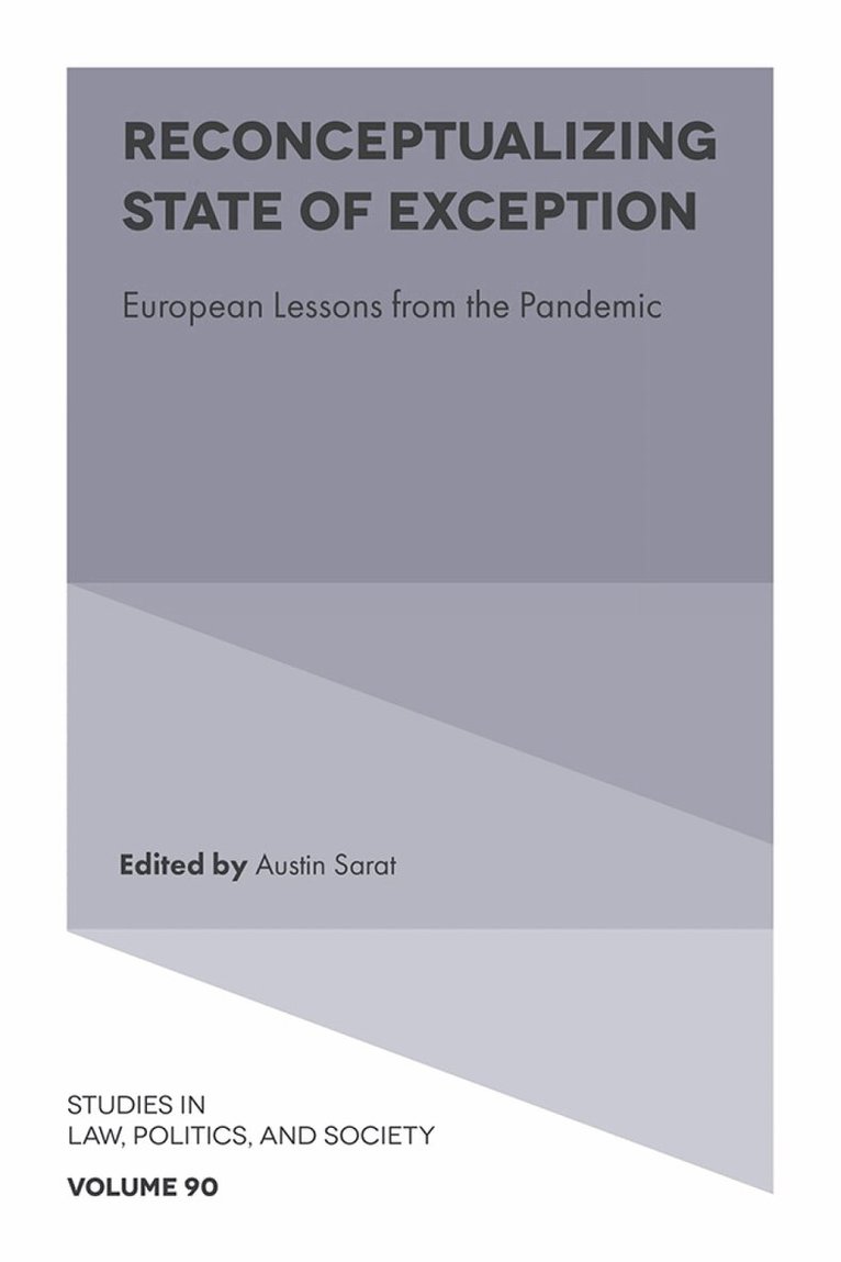 Austin Sarat, Austin Sarat - Reconceptualizing State of Exception, Inbunden