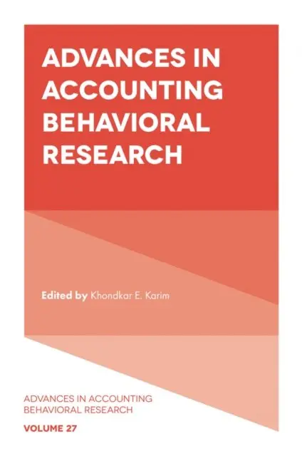 Khondkar E. Karim - Advances in Accounting Behavioral Research, E-bok. Tillgänglighet: Lägg i varukorg