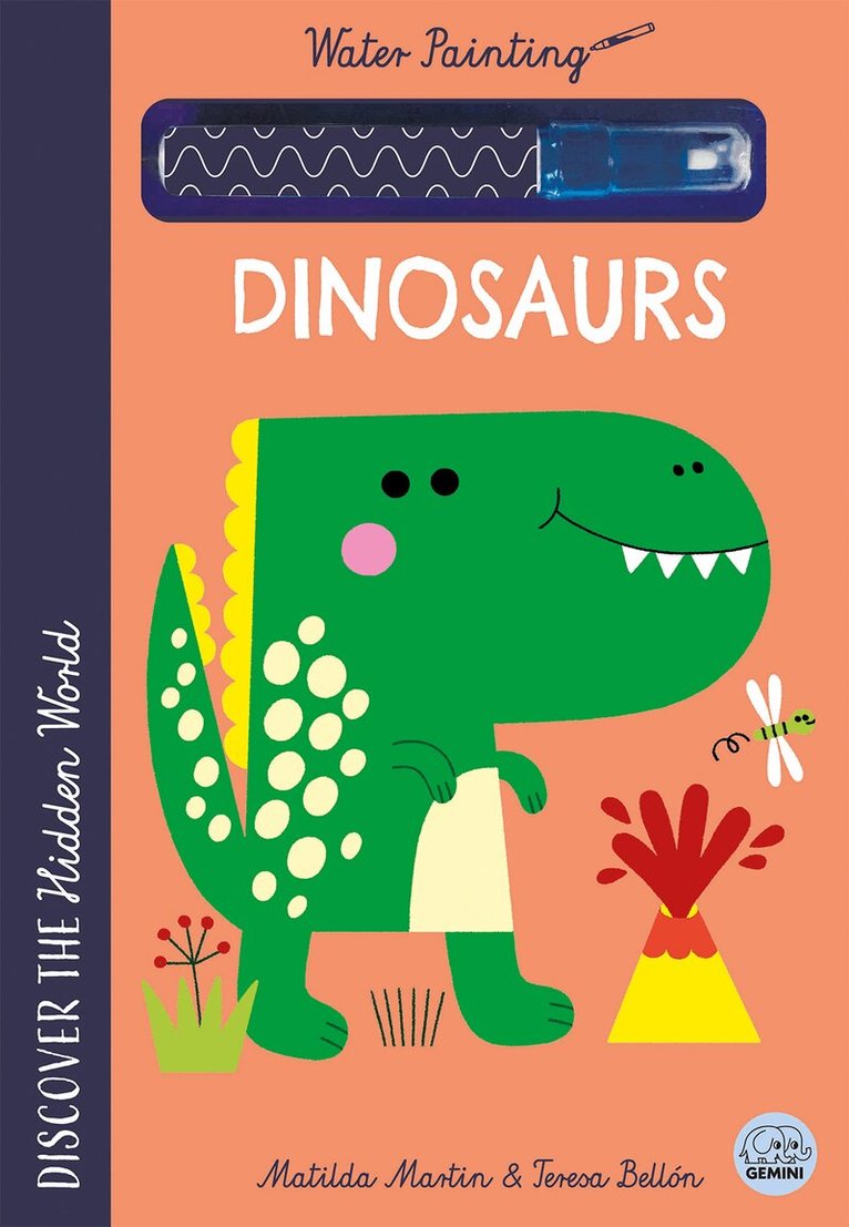 Matilda Martin - Hidden World - Water Painting Dinosaurs, Häftad