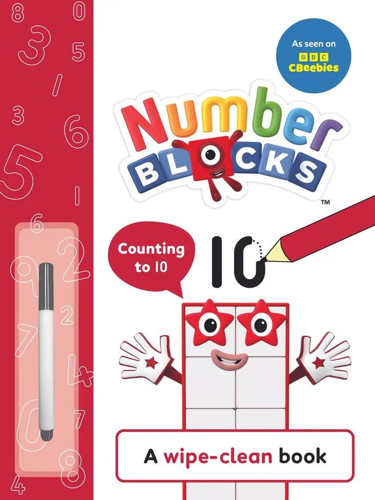Numberblocks - Numberblocks: Counting to 10: A Wipe-Clean Book (2027), Kartonnage. Tillgänglighet: Tillfälligt slut
