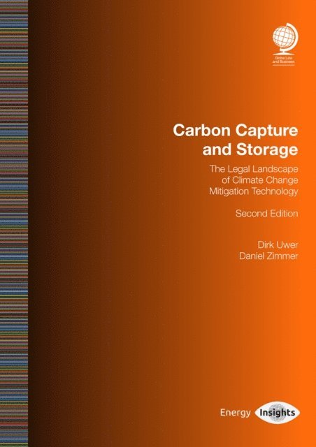 Daniel Zimmer, Dirk Uwer - Carbon Capture and Storage, E-bok