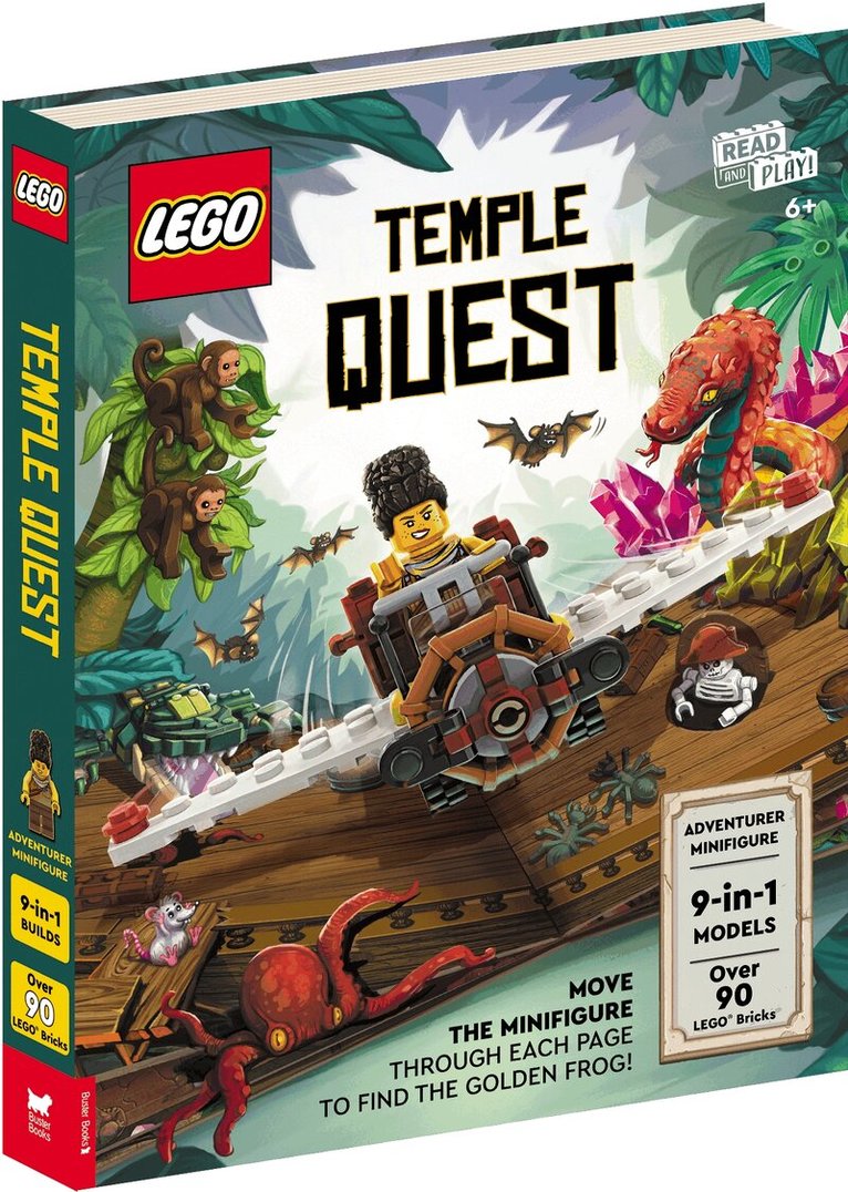 LEGO®, Buster Books - LEGO® Books: Temple Quest (with adventurer minifigure, nine buildable models, play scenes and over 90 LEGO elements), Häftad