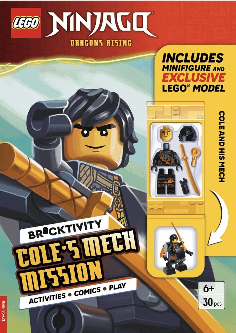 LEGO®, Buster Books - LEGO® NINJAGO®: Cole’s Mech Mission (with Cole minifigure and exclusive mech mini-build), Häftad
