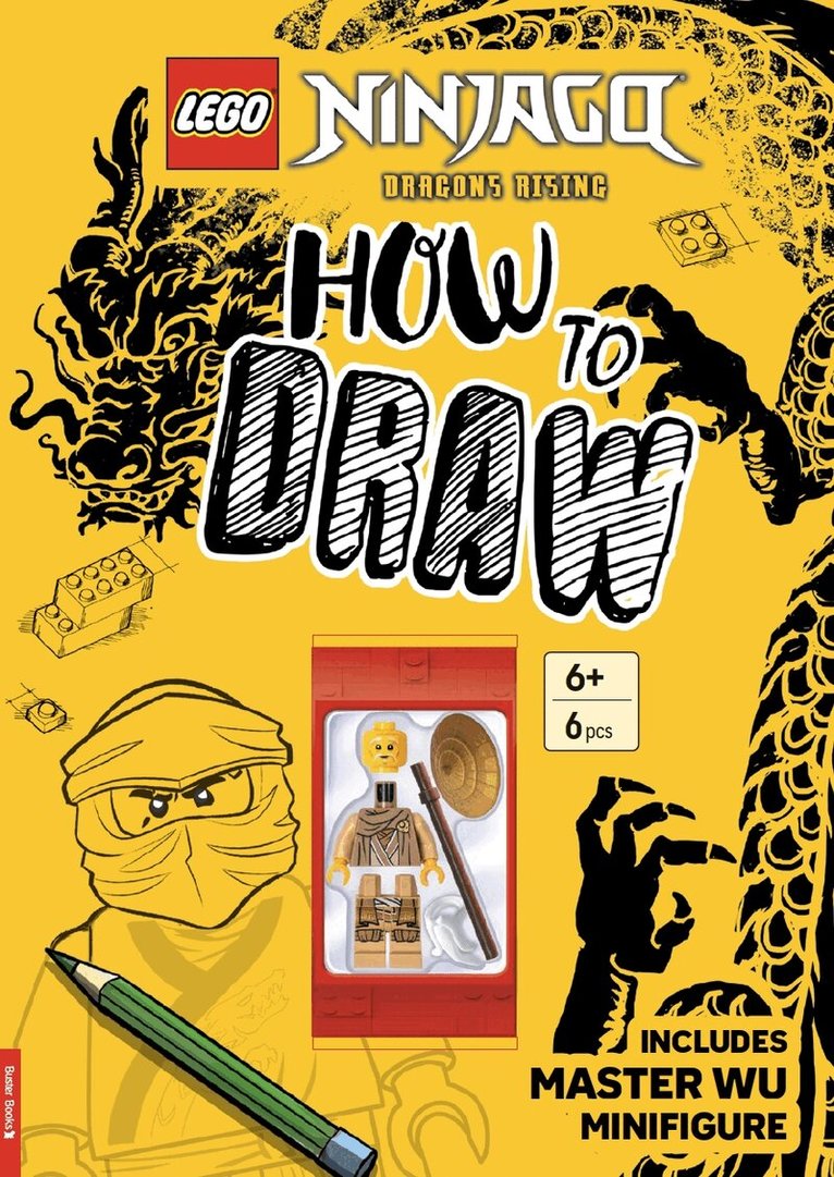 LEGO®, Buster Books - LEGO® NINJAGO®: How to Draw (with Master Wu minifigure), Häftad
