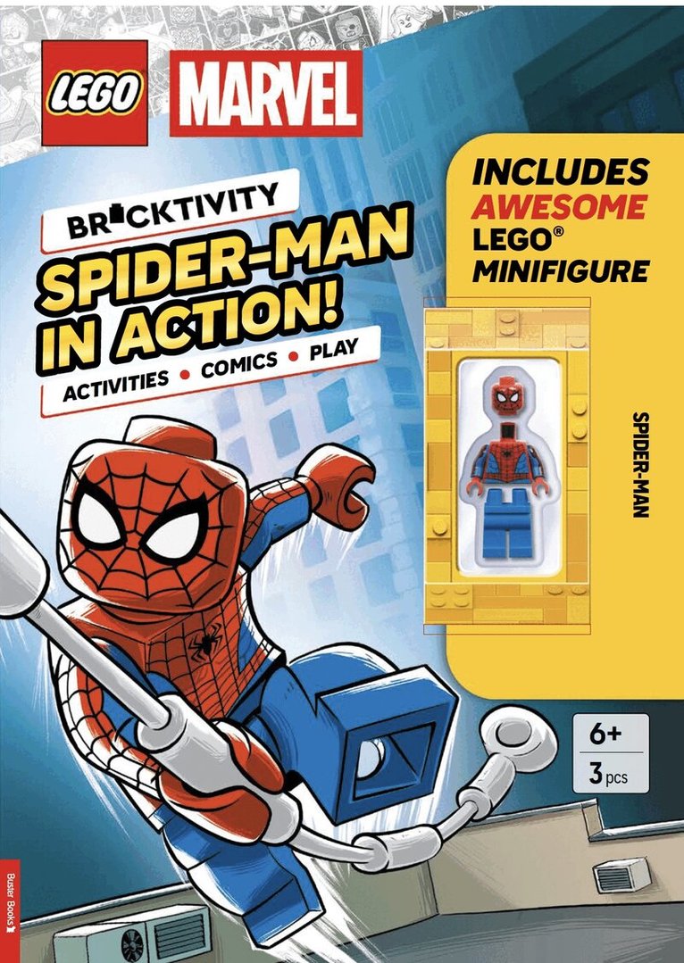 LEGO®, Buster Books - LEGO® MARVEL: Spider-Man in Action (with Spider-Man minifigure), Häftad. Tillgänglighet: Lägg i varukorg