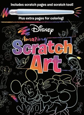 Igloobooks - Disney - Amazing Scratch Art: With Scratch Tool and Coloring Pages, Häftad