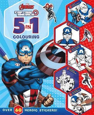 Marvel Entertainment International Ltd - Marvel Avengers Captain America: 5 in 1 Colouring, Häftad