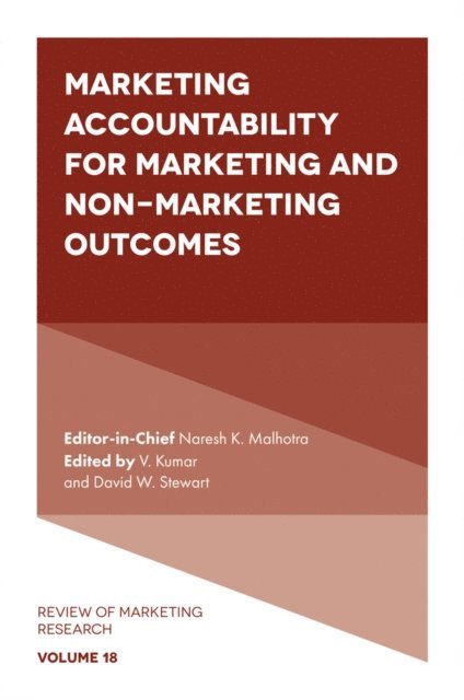 David W. Stewart, V. Kumar - Marketing Accountability for Marketing and Non-Marketing Outcomes, E-bok