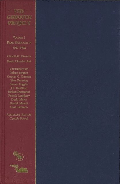Paolo Cherchi Usai - Griffith Project, Volume 1, E-bok