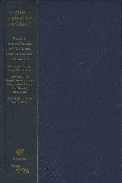 Paolo Cherchi Usai - Griffith Project, Volume 11, E-bok