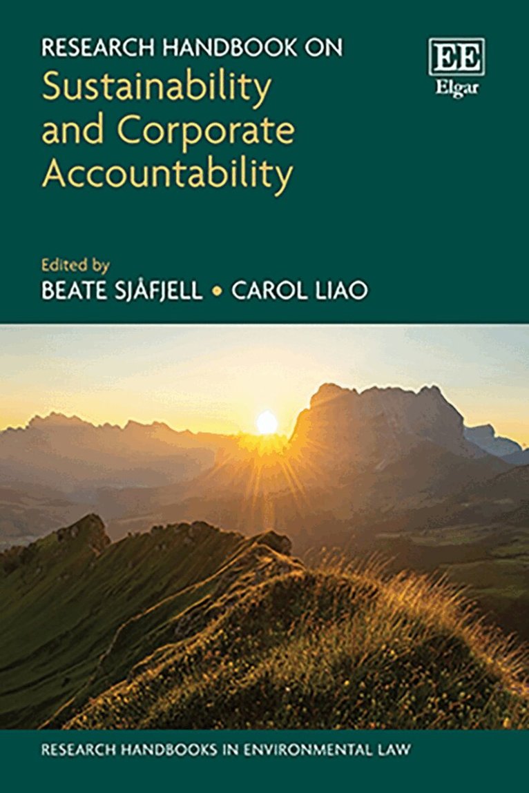 Beate Sjåfjell, Carol Liao - Research Handbook on Sustainability and Corporate Accountability, Inbunden. Tillgänglighet: Kommande