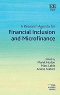 Research Agenda for Financial Inclusion and Microfinance