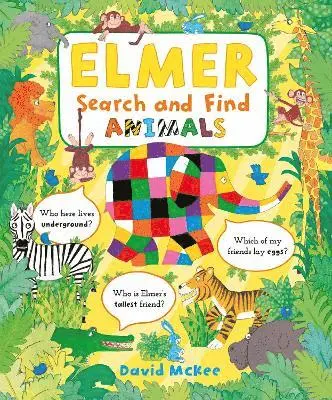 David McKee - Elmer Search and Find Animals, Kartonnage. Tillgänglighet: Lägg i varukorg