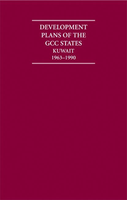 TBD - Development Plans of the GCC States: Kuwait 5 Volume Hardback Set, Övrigt