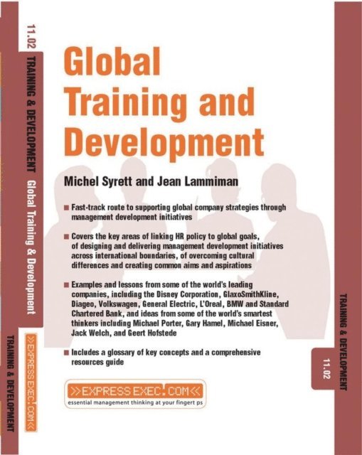 Jean Lammiman, Michel Syrett - Global Training and Development, E-bok