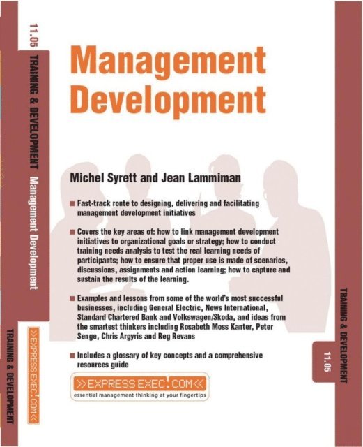 Jean Lammiman, Michel Syrett - Management Development, E-bok