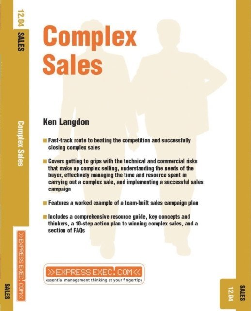 Ken Langdon - Complex Sales, E-bok