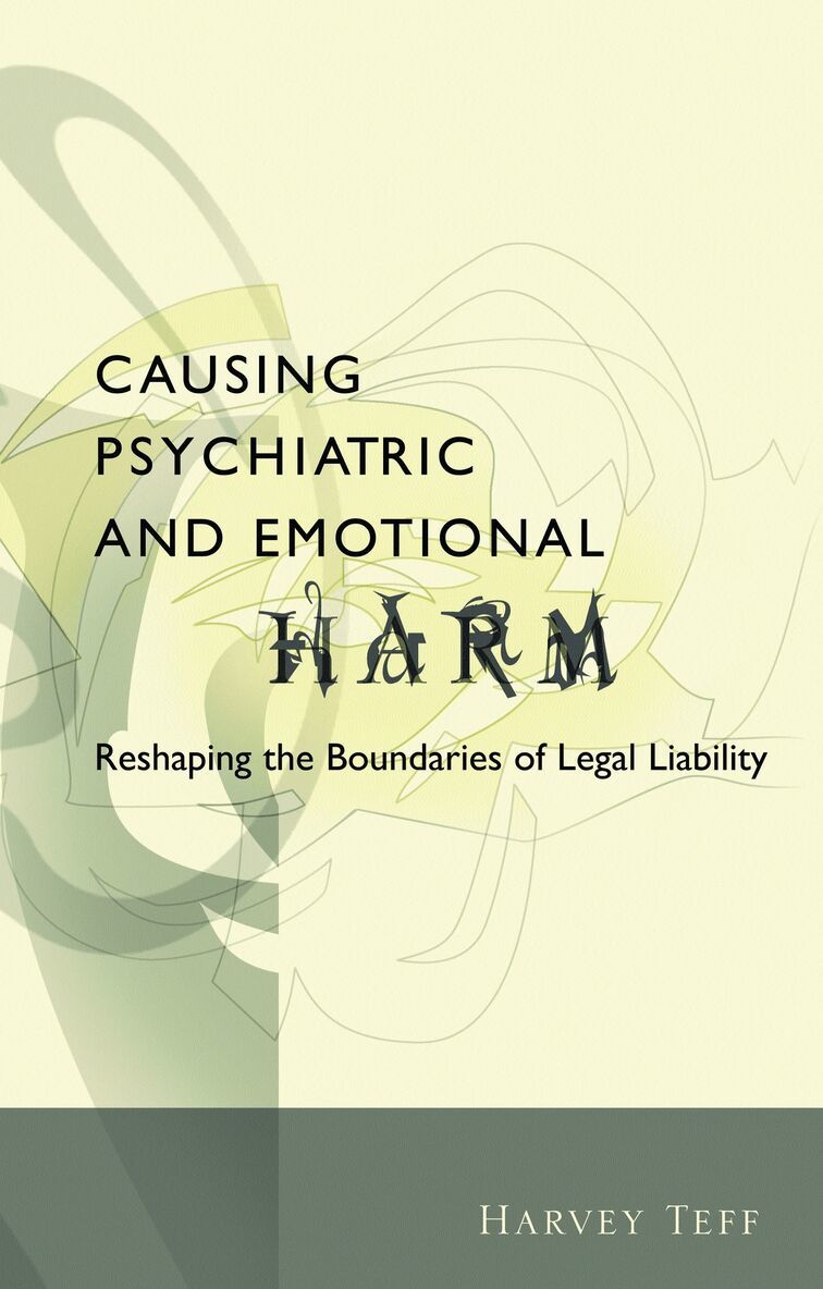 Harvey Teff - Causing Psychiatric and Emotional Harm, Inbunden. Tillgänglighet: Lägg i varukorg