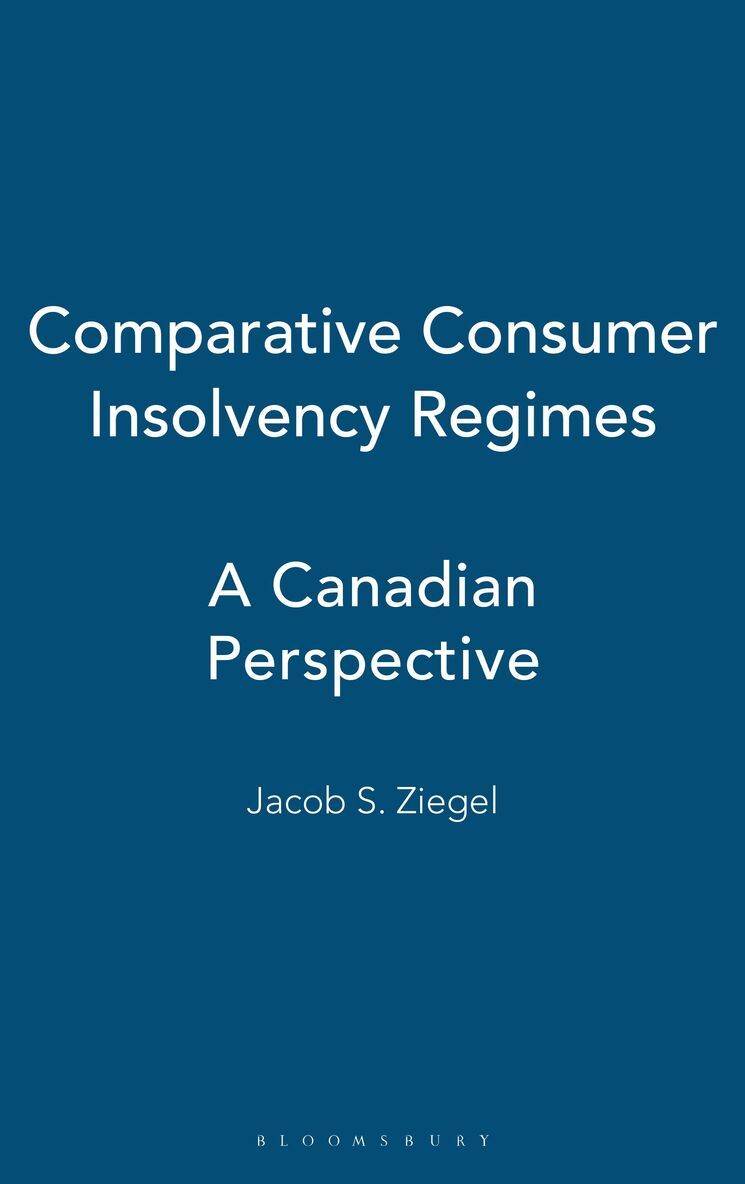 Jacob Ziegel - Comparative Consumer Insolvency Regimes, Inbunden. Tillgänglighet: Lägg i varukorg