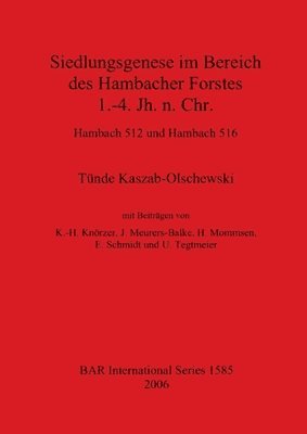 Tünde Kaszab-Olschewski, J Meurers-Balke, H Mommsen, E Schmidt - Siedlungsgenese im Bereich des Hambacher Forstes  1.-4. Jh. N. Chr. - Hambach 512 und Hambach 516, Övrigt