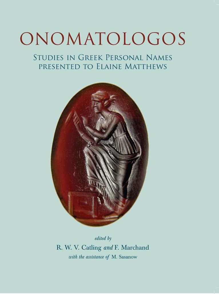 F. Marchand, M. Sasanow, R. W. V. Catling - Onomatologos, E-bok