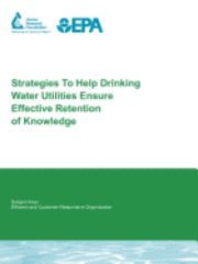 Linda Blankenship, Terrance M. Brueck, M. Rettie - Strategies to Help Drinking Water Utilities Ensure Effective Retention of Knowledge, Häftad