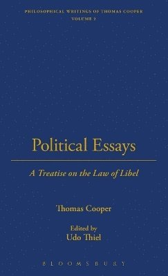 Thomas Cooper - Political Essays, Inbunden