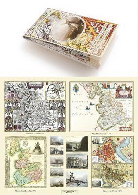 Lancashire 1611 – 1836 – Fold Up Map that features a collection of Four Historic Maps, John Speed’s County Map 1611, Johan Blaeu’s County Map of 1648, Thomas Moules County Map of 1836 and a Plan of Lancaster and Preston from 1824. The maps also feature early Victorian views around Liverpool as well as Manchester and Blackpool., Häftad