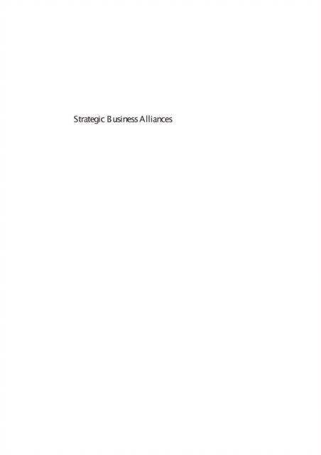 Peter J. Buckley, Rumy Husan, Keith W. Glaister - Strategic Business Alliances, E-bok