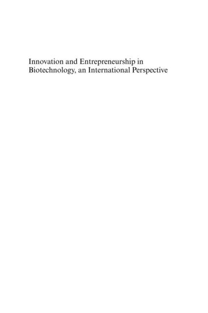 John Kapeleris, Damian Hine - Innovation and Entrepreneurship in Biotechnology, An International Perspective, E-bok