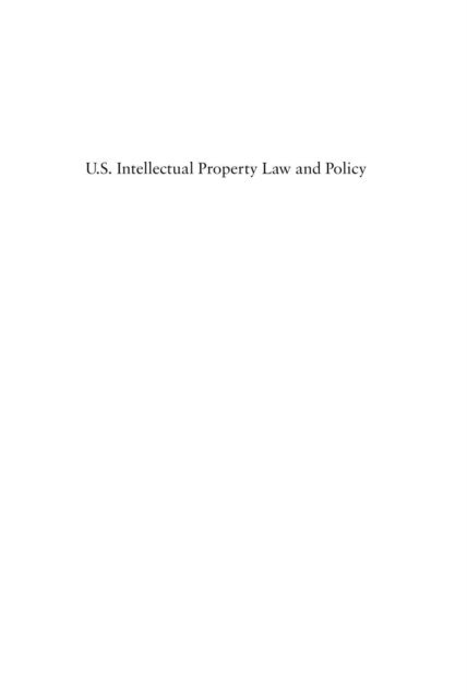 Hugh Hansen - US Intellectual Property Law and Policy, E-bok. Tillgänglighet: Lägg i varukorg