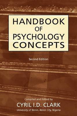 C I D Clark - Handbookof Psychology Concepts, Häftad