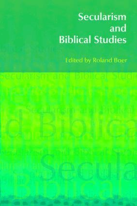 Roland Boer - Secularism and Biblical Studies, Häftad
