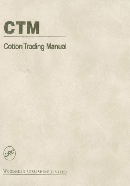Terry Townsend - Cotton Trading Manual, E-bok