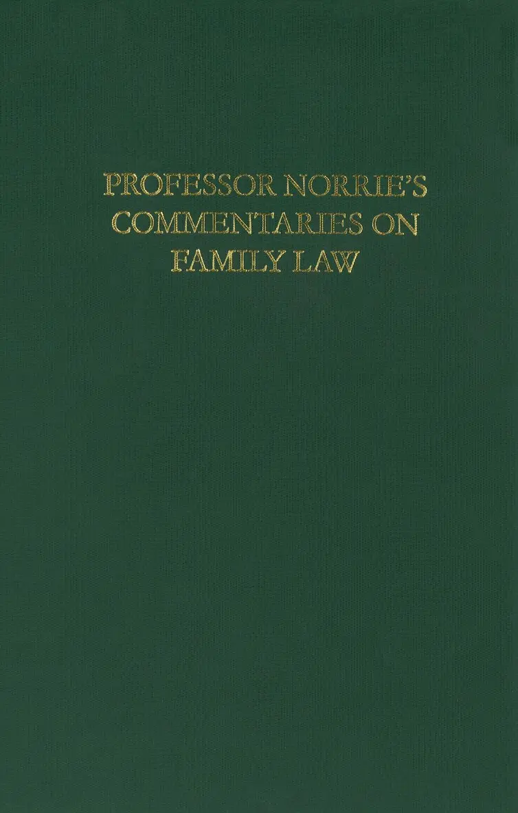 Kenneth McK. Norrie - Professor Norrie's Commentaries on Family Law, Inbunden. Tillgänglighet: Lägg i varukorg