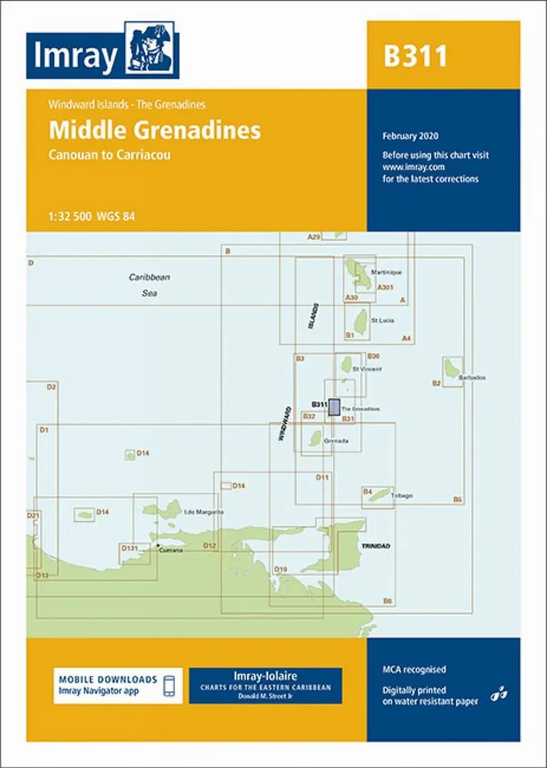 Imray Iolaire - B311 Middle Grenadines. Tillgänglighet: Lägg i varukorg