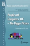 People and Computers XIX - The Bigger Picture
