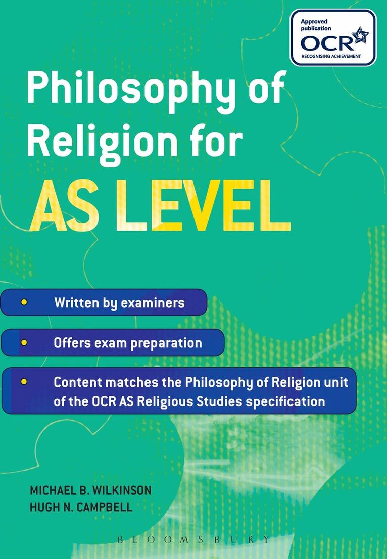 Michael B. Wilkinson, Hugh N. Campbell - Philosophy of Religion for AS Level, Häftad