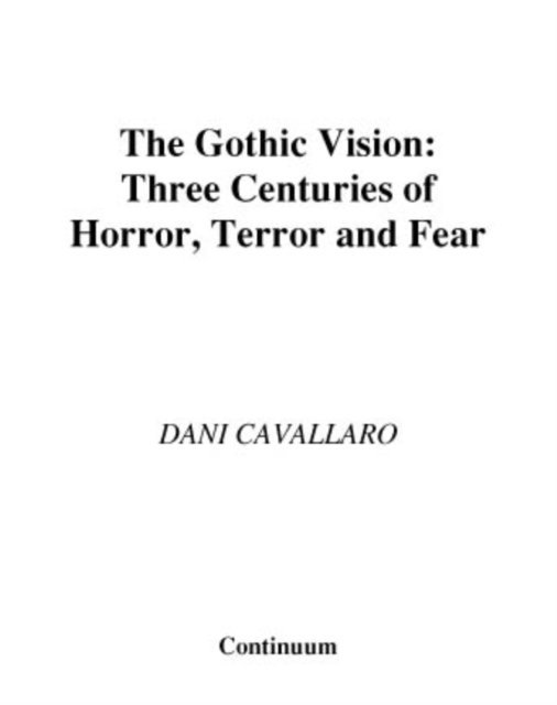 Dani Cavallaro - Gothic Vision, E-bok