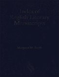 Index of English Literary Manuscripts