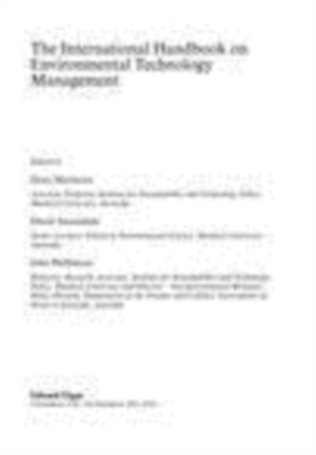 John Phillimore, David Annandale, Dora Marinova - International Handbook on Environmental Technology Management, E-bok