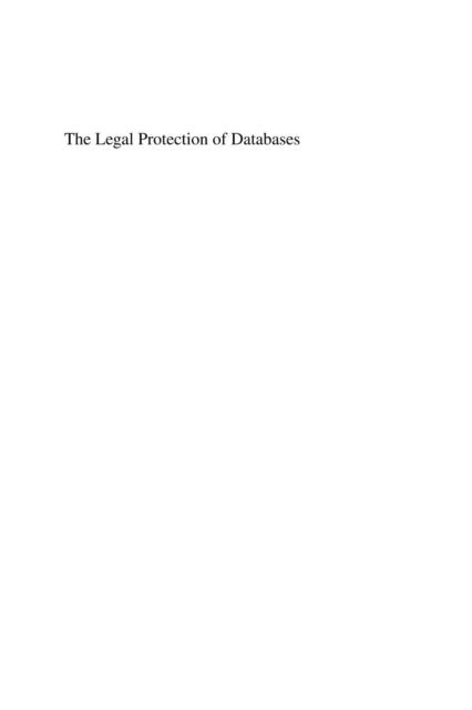 Estelle Derclaye - Legal Protection of Databases, E-bok