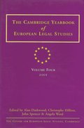 Cambridge Yearbook of European Legal Studies  Vol 4, 2001