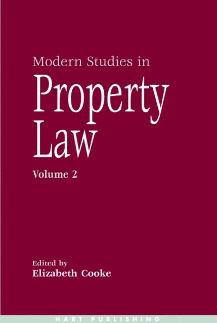 Elizabeth Cooke - Modern Studies in Property Law - Volume 2, E-bok