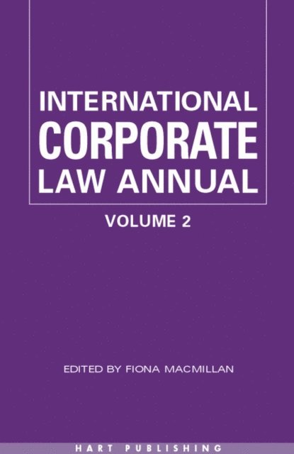 Fiona Macmillan - International Corporate Law - Volume 2 2002, E-bok