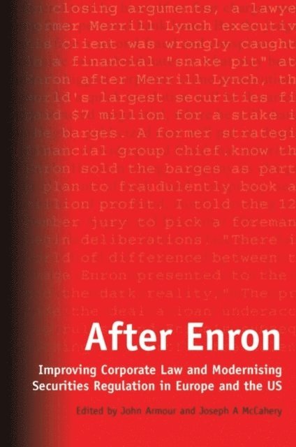 John Armour, Joseph A McCahery - After Enron, E-bok